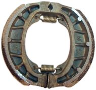 Колодки гальмові, барабан, к-т, d-110mm, перед-зад, запчастини на мопед, мотоцикл SIMPLE-50, DELTA-50 (SM50Q-1)
