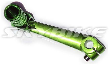 Лапка перемикання передач, КПП на мотоцикл KAYO T2, зелена, алюміній, Китай Лапка перемикання передач, КПП на мотоцикл KAYO T2, зелена, алюміній, Китай