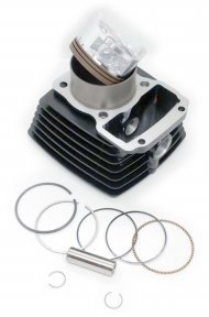 Поршнева 63,5 мм, на мотоцикл 200 кубів, з циліндром у зборі, CG-200, Китай Поршнева 63,5 мм, на мотоцикл 200 кубів, з циліндром у зборі, CG-200, Китай