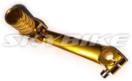 Лапка перемикання передач, КПП на мотоцикл KAYO T2, жовта, алюміній, Китай Лапка перемикання передач, КПП на мотоцикл KAYO T2, жовта, алюміній, Китай