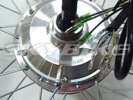 Мотор-колесо 26" 36V 350W 120 (3+5 проводів), skybike LIRA 36V 350W, оригінал, нові запчастини на електровелосипед, Китай