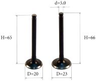 Клапана на мототрицикл, мопед, квадроцикл skymoto HERCULES 110, COLT-110, PEGAS-110, ТРИЦИКЛ-110, ATV-110, Китай