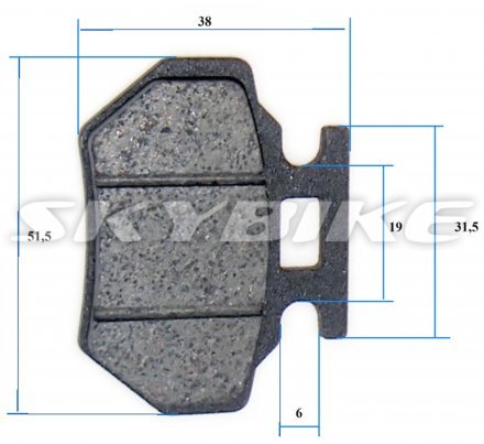 Колодки гальмівні на квадроцикл KAYO ATV-70, оригінал, Китай Колодки гальмівні на квадроцикл KAYO ATV-70, оригінал, Китай