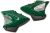 Кришка бокова комплект, зелений пластик на мотоцикл skymoto BIRD-125, skybike BURN, Китай