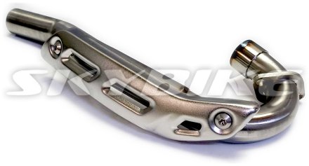 Коліно глушника на мотоцикл MZK 250, оригінал, Китай Коліно глушника на мотоцикл MZK 250, оригінал, Китай