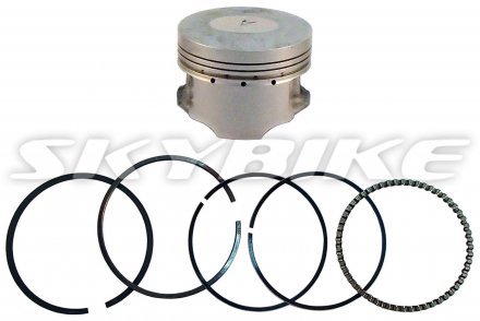 Поршень на мотоцикл 150 кубів, 62 мм, з кільцями, skymoto RANGER-II-150, skybike BURN-150, нові оригінальні запчастини QINGQI, Китай Поршень на мотоцикл 150 кубів, 62 мм, з кільцями, skymoto RANGER-II-150, skybike BURN-150, нові оригінальні запчастини QINGQI, Китай