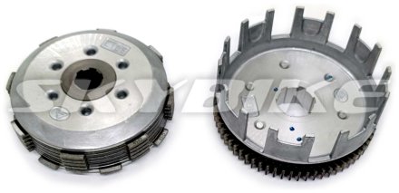 Сцепление на мотоцикл MZK 300, на двигатель 175FMN, Китай