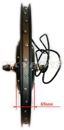 Мотор-колесо 36V 350W (переднє) на електровелосипед 3-CYCL, skymoto HAPPY, Китай