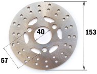 Гальмівний диск передній на скутер skymoto PHOENIX-50, NEXT-50, Китай Гальмівний диск передній на скутер skymoto PHOENIX-50, NEXT-50, Китай