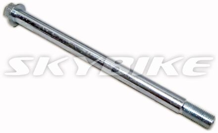 Ось колеса на питбайк KAYO TT125 (PIT), (пер/зад) D15/M14/L225мм, оригинал, Китай