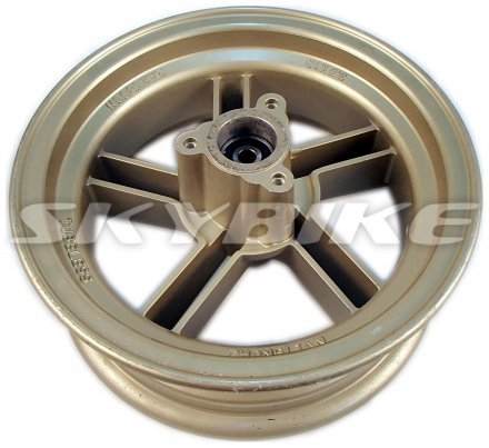 Диск колеса передній 10 дюйм на скутер skymoto, skybike QUEST-150, SKAUT-150, LYNX, оригінал QINGQI, Китай