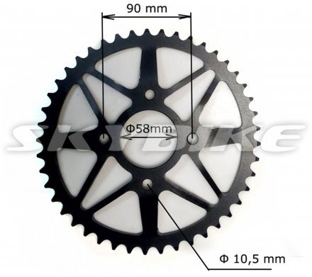 Задняя звезда 520-45, 4 отв, KAYO T2, KAYO K2, оригинал, новые запчасти на мотоцикл эндуро, Китай