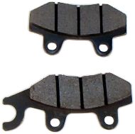 Колодки гальмівні, диск, к-т, перед-зад, запчастини на скутер, максискутер, моторолер skymoto BRAVO-150.
