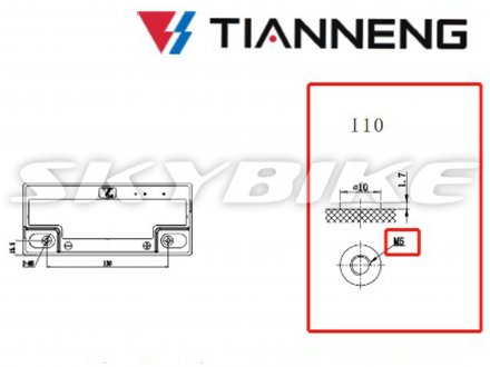Аккумулятор 12V 25Ah, тяговый, TIANNENG, новые оригинальные запчасти на электровелосипеды, велосипеды с электромотором