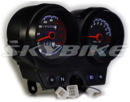 Спідометр, прилади для мотоцикла QINGQI skybike BURN, VEPR, skymoto BIRD, копія, IS-206 Спідометр, прилади для мотоцикла QINGQI skybike BURN, VEPR, skymoto BIRD, копія, IS-206