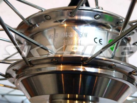 Мотор-колесо 26 дюймів 36V 350W 120 (під дискове гальмо, 3+5 проводів), на електровелосипед LIRA, оригінал, Китай