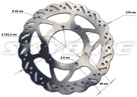 Гальмівний диск передній на мотоцикл KAYO T4, оригінал