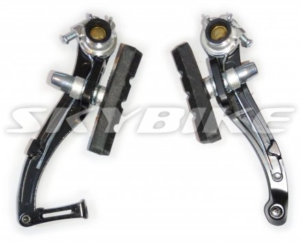 Колодки гальмівні, V-brake, передні, запчастини для електровелосипеда, велосипед з електромотором SWIFT OLD 36V, 350W.