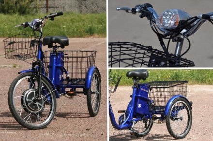 Электровелосипед SKYBIKE 3-CYCL (350W-36V) синий Электровелосипед SKYBIKE 3-CYCL (350W-36V) синий