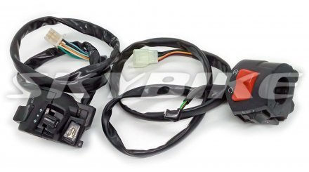 Вимикачі на мотоцикл DRAGON, BLADE-200, рульові, комплект, Китай Вимикачі на мотоцикл DRAGON, BLADE-200, рульові, комплект, Китай