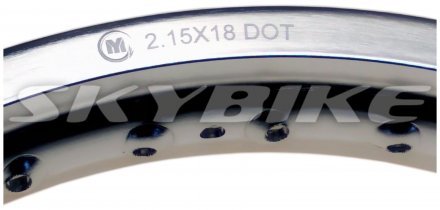 Обід задній 2,15х18" алюміній. на мотоцикл ендуро KAYO K2, оригінал, Китай
