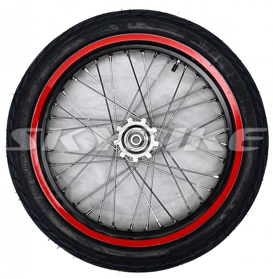 Колесо переднее 2,5-17" в сборе на мотоцикл skybike CRDX-200 MOTARD