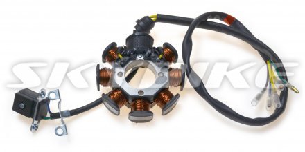 Магнетто, генератор, 1 фаза, на мотоцикл MZK 250, ZS172FMM-3А(СВ250-F), оригинал ZONGSHEN, Китай