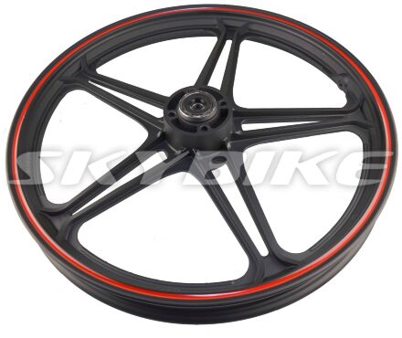 Диск колеса передній на мотоцикл QINGQI QM150-9R, skybike ATOM 150,18 дюйм, чорний, Китай