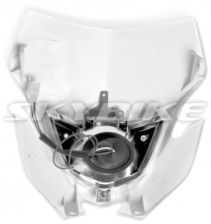 Фара з обтічником на мотоцикл ендуро, в зборі, LED, is-307, Китай.