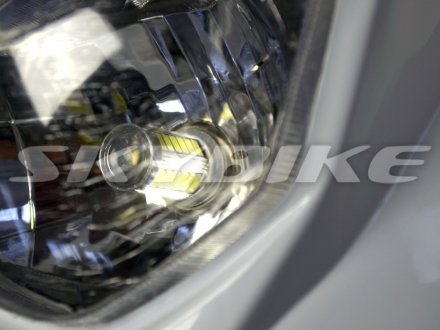 Фара з обтічником на мотоцикл ендуро, в зборі, LED, is-307, Китай.