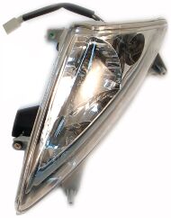 Фара на скутер skymoto PHOENIX-50, ліва, передня, пластик, оригінал, нові запчастини QINGQI, Китай Фара на скутер skymoto PHOENIX-50, ліва, передня, пластик, оригінал, нові запчастини QINGQI, Китай