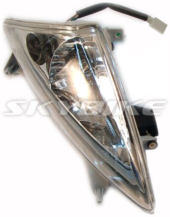 Фара на скутер skymoto PHOENIX-50, правая, передняя, пластик, оригинал, новые запчасти QINGQI, Китай