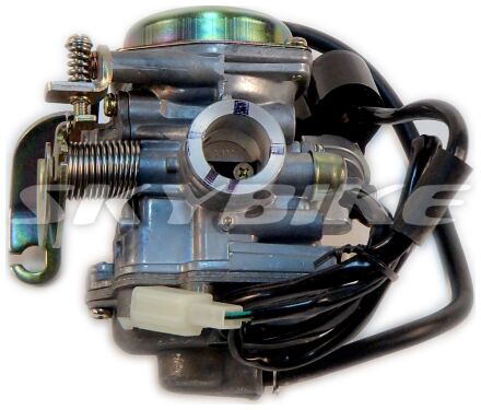 Карбюратор на скутер 50 кубів, 4 такти, skymoto SOLO-50, PD18, DEKNI, оригінал, китай