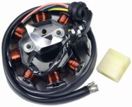 Магнетто, генератор на мотоцикл skymoto BIRD-125, skybike BURN-125,  для двигателя 157FMI \ CG125, копия, китай