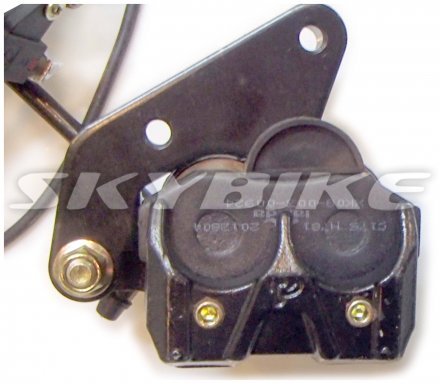 Гальмо переднє на мотоцикл MZK 250, в зборі, оригінал, Китай Гальмо переднє на мотоцикл MZK 250, в зборі, оригінал, Китай