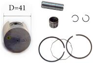 Поршень на скутер 2 такта, 50 кубов, 41 мм, в сборе. оригинальные запчасти QINGQI skymoto FORTUNE-50, FOX-50, CADET-50 , китай