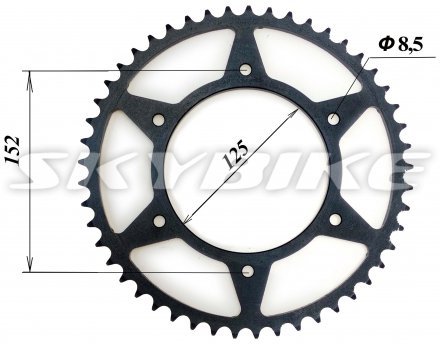 Задня зірка 520-49 на мотоцикл MZK-250, оригінал, Китай