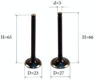 Клапана на пітбайк CRF-120, оригінал, Китай Клапана на пітбайк CRF-120, оригінал, Китай