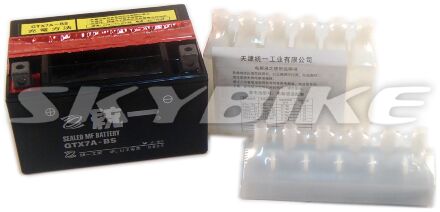 Аккумулятор 12V 7AH, новые оригинальные запчасти на мопед, скутер, мотороллер skymoto RIO-150, Китай