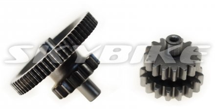 Шестерні стартера проміжні на мотоцикл KAYO T4, ZS172FMM-3А(СВ250-F), Z16/16-16/60, оригінал ZONGSHEN, Китай Шестерні стартера проміжні на мотоцикл KAYO T4, ZS172FMM-3А(СВ250-F), Z16/16-16/60, оригінал ZONGSHEN, Китай