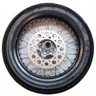 Колесо заднее 17" в сборе на мотоцикл MZK 250, оригинал, Китай Колесо заднее 17" в сборе на мотоцикл MZK 250, оригинал, Китай