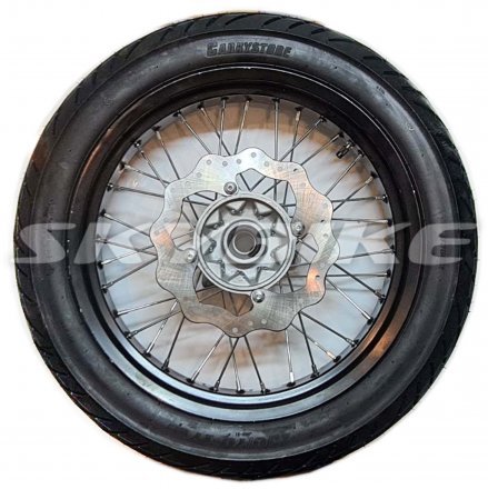 Колесо заднее 17" в сборе на мотоцикл MZK 250, оригинал, Китай