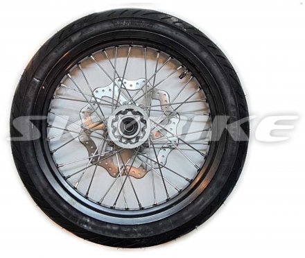 Колесо переднее 17" в сборе на мотоцикл MZK 250, оригинал, Китай