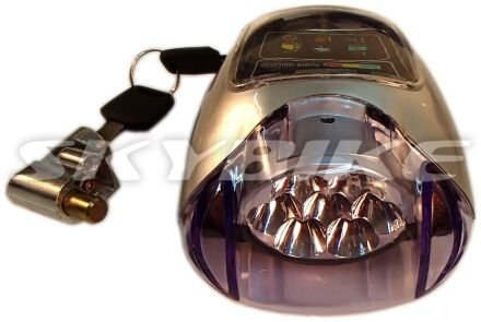 Фара на электровелосипед 36V,  с замком зажигания, запчасти на skymoto SWIFT, Китай