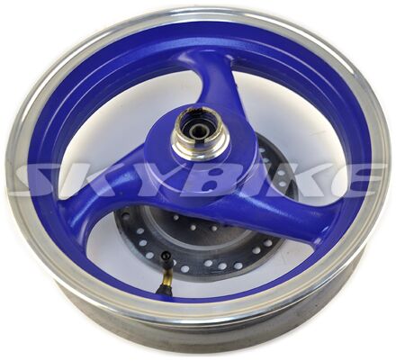 Диск колеса переднего 12" в зборі, б/в, оригінал, запчастини скутер, моторолер, 50 куб, 4 такт, skymoto SKYSTAR-50, Китай