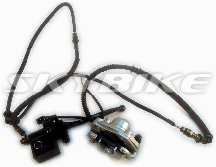 Гальмо заднє в зборі на скутер, моторолер skymoto ASIA-150 Гальмо заднє в зборі на скутер, моторолер skymoto ASIA-150