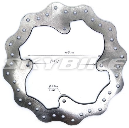 Тормозной диск задний на мотоцикл MZK-250, оригинал