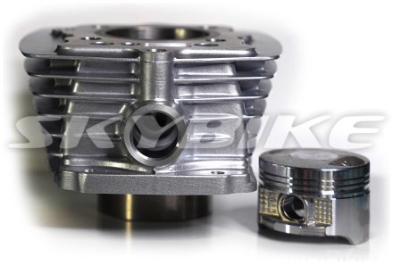 Поршневая на мотоцикл 125 кубов, 56,5 мм, в сборе, BIRD-125, копия, Китай Поршневая на мотоцикл 125 кубов, 56,5 мм, в сборе, BIRD-125, копия, Китай