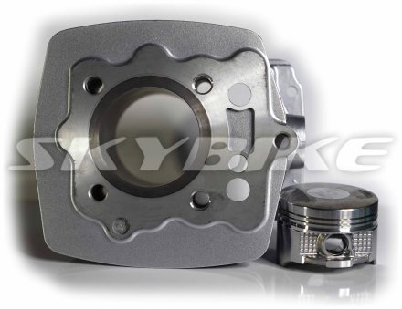 Поршневая на мотоцикл 125 кубов, 56,5 мм, в сборе, BIRD-125, копия, Китай Поршневая на мотоцикл 125 кубов, 56,5 мм, в сборе, BIRD-125, копия, Китай