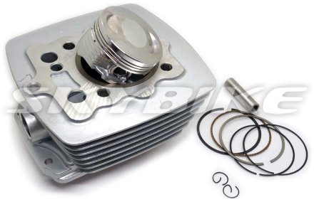 Поршнева 62 мм, 150 кубів, з циліндром у зборі, CG-150, копія, для двигуна на мотоцикл 150 кубів, IS-461